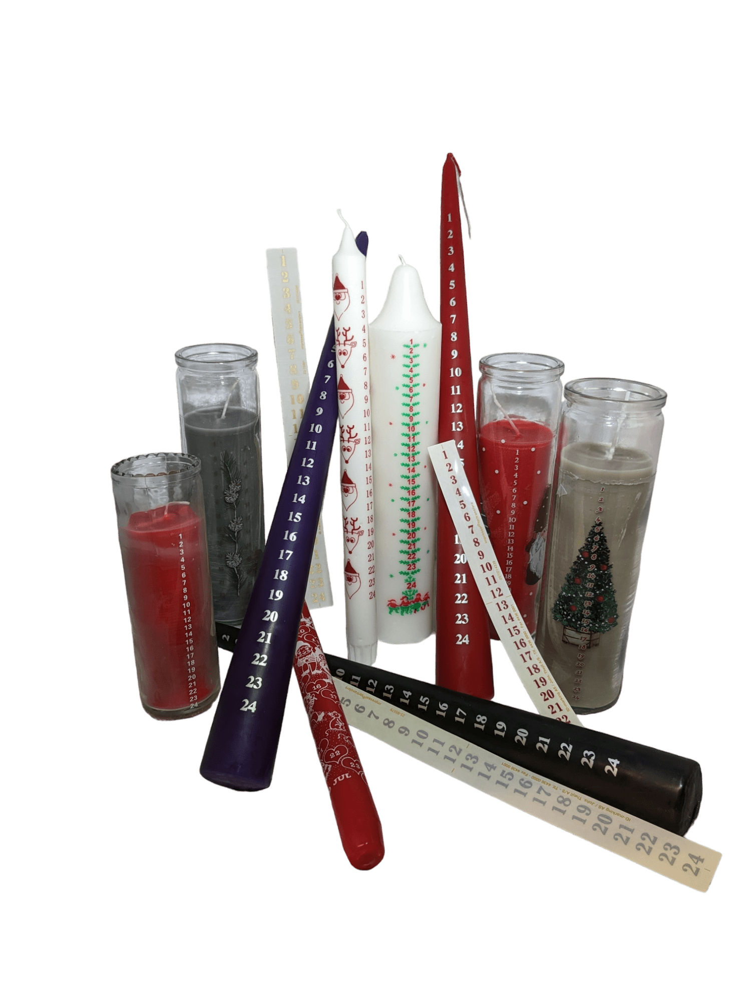 kategori for kalenderlys i alle typer og farver